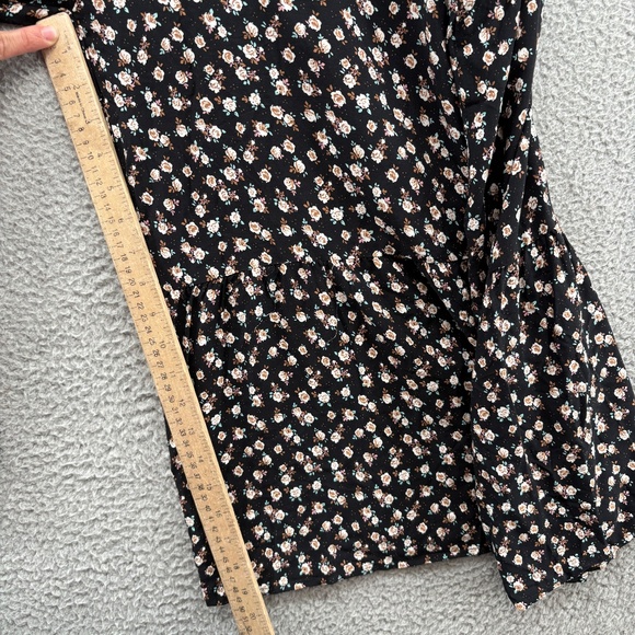 Natural Life Floral Wide Leg Jumpsuit Black Rose Print Size Large - Picture 10 of 16